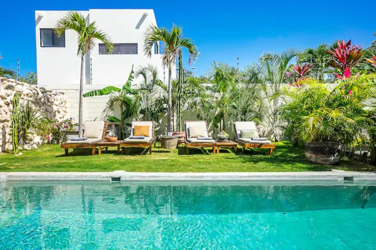 Casa Lou, Large House And Pool, Beach Club Access Villa Tulum Pueblo Buitenkant foto